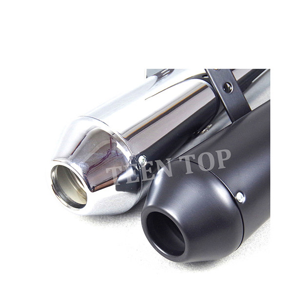BM031SS Retro Cafe Racer Motorcycle Exhaust Muffler Pipe Modified Tail System For CG125 GN125 Cb400SS SR400 EN125 XL883 1200
